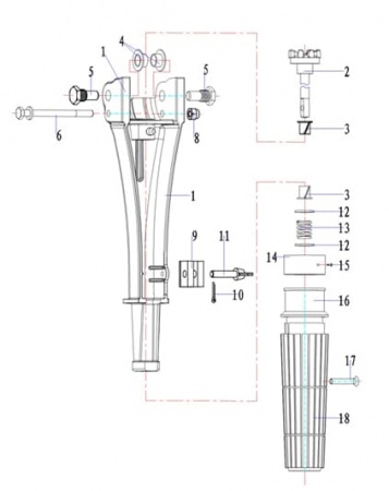 Румпель для HIDEA HD20FHS