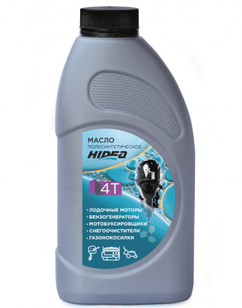 Масло моторное п/с 4Т HIDEA SAE 10W-40 SJ, JASO-MA-2 для 4 тактных лодочных моторов 1л